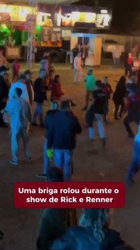 Confusão marca show de Rick e Renner na Festa do Pirão #noticias #diarinho #santacatarina