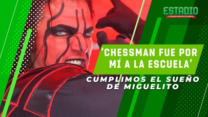 Chessman cumple SUEÑO de niño, va por él a su escuela|Estadio Deportes