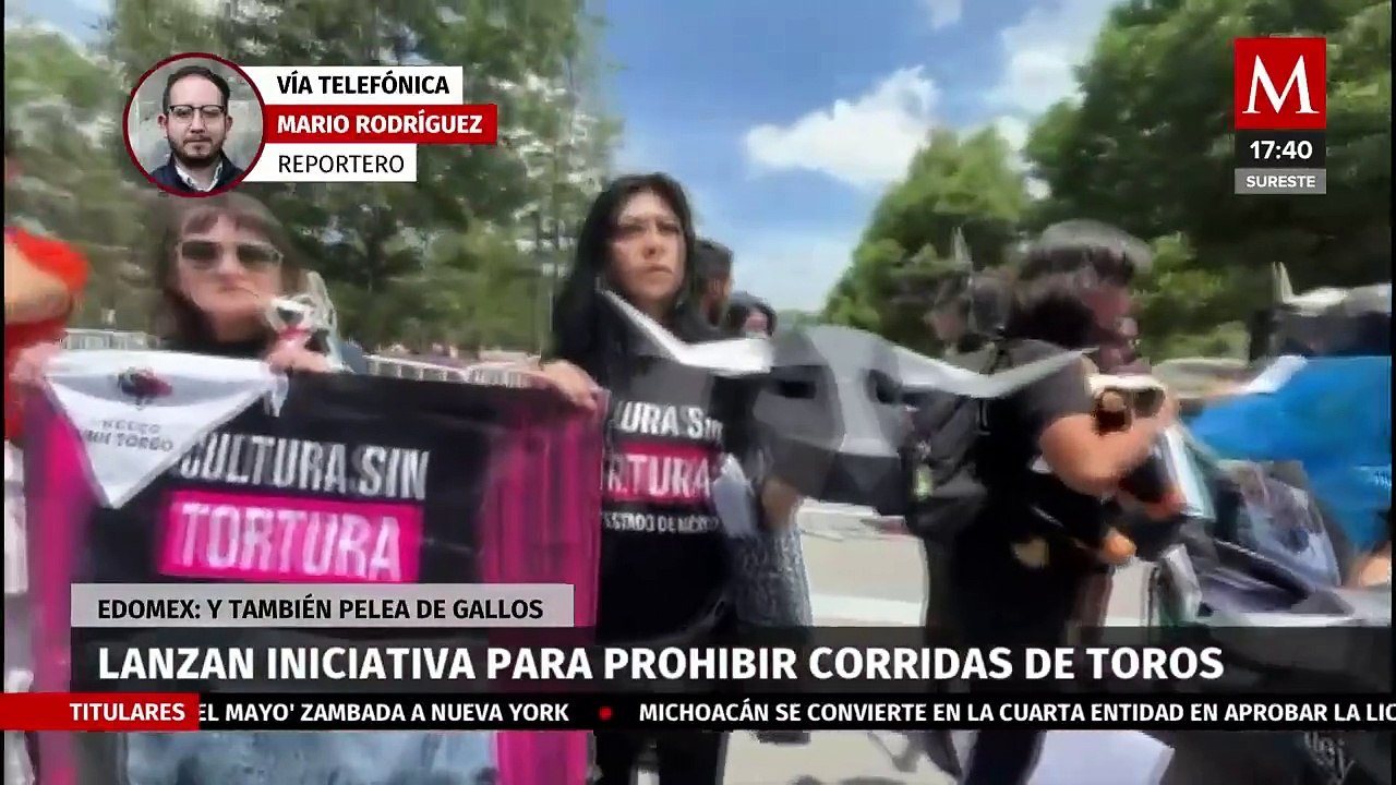Organización ingresa iniciativa para prohibir corridas de toros y peleas de gallos en el Edomex