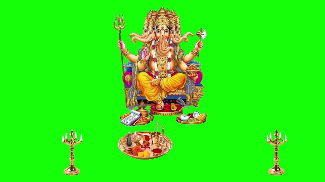 Ganpati Dada green screen video