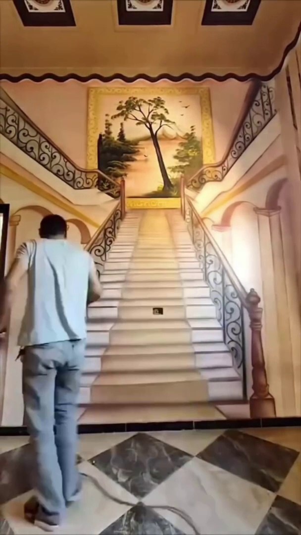 how to decorate house wall in 3D style