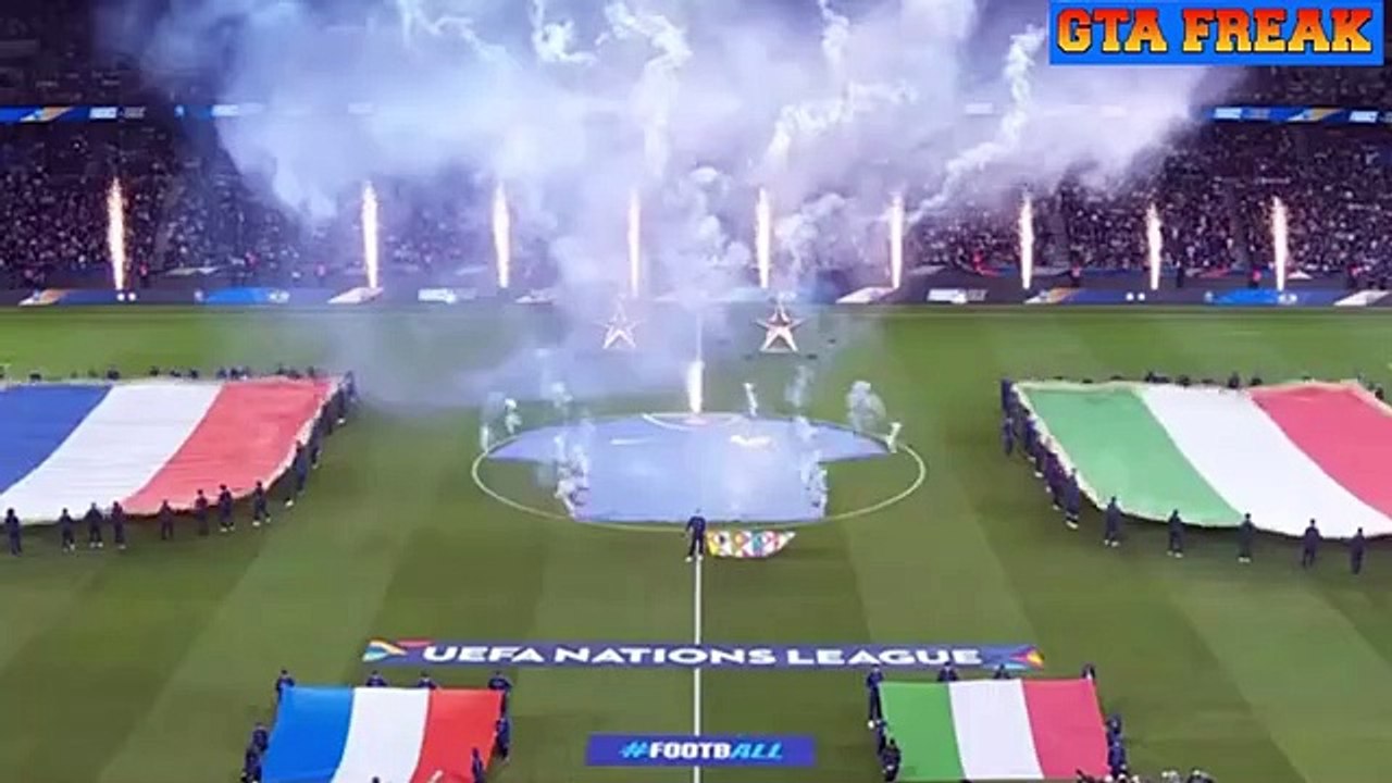 Ligue des Nations France Vs Italie 13 UEFA 2024 Tous les buts et les