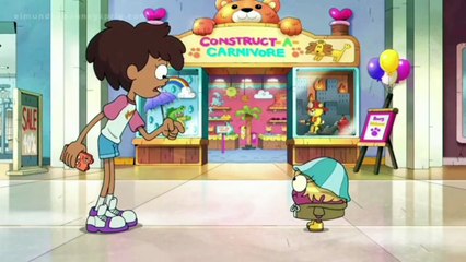Amphibia Anne y los demás en centro comercial montaje latino