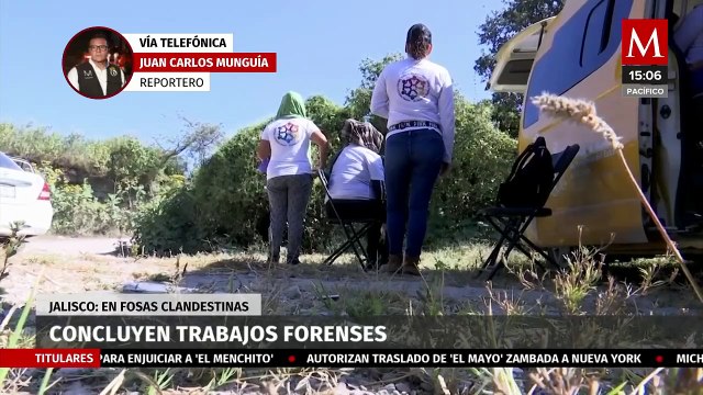 Recuperan restos de 25 personas en dos fosas clandestinas localizadas en Zapopan