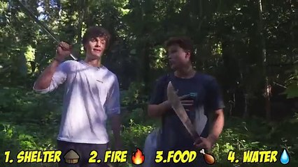 Ninja kids.24 Hour Jungle Survival Challenge