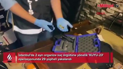 İstanbul’da “KUYU-23” operasyonu: İki organize suç örgütüne darbe