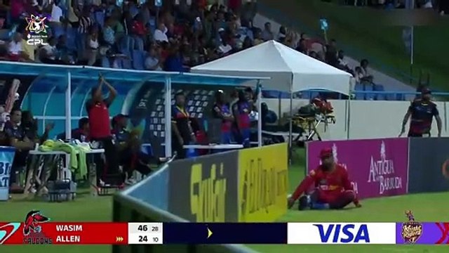 CPL 2024 8th Match Highlights _ Antigua & Barbuda Falcons vs Trinbago Knight Riders