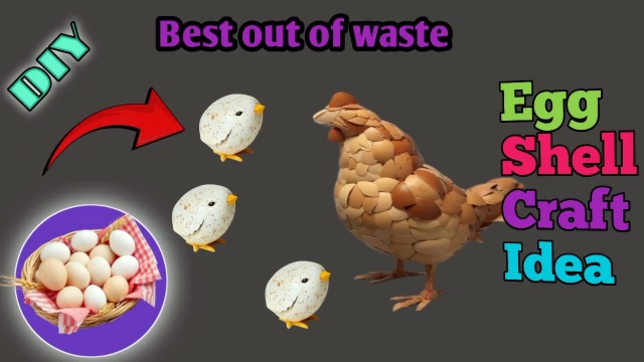 Best out of waste | egg shell craft ideas | UMNartcrat