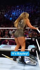 Bayley is taking the fight to Tiffany Stratton!  #SmackDown