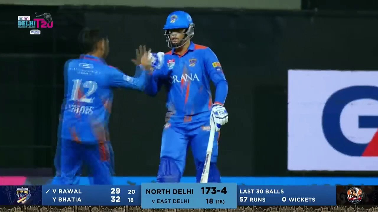 Adani DPLT20 _ Men's Semi-final 1 Highlights - East Delhi Riders vs North Delhi Strikers