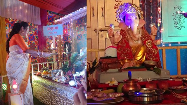 Ganesh Chaturthi 2024: Rupali Ganguli Performs Aarti During Ganpati Sthapna, Inside Video