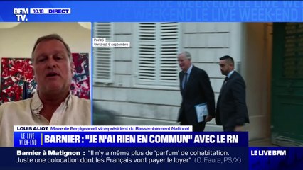 Michel Barnier nommé Premier ministre: "Il y a un parcours démocratique et pluraliste que nous regarderons avec attention", assure Louis Aliot (RN)