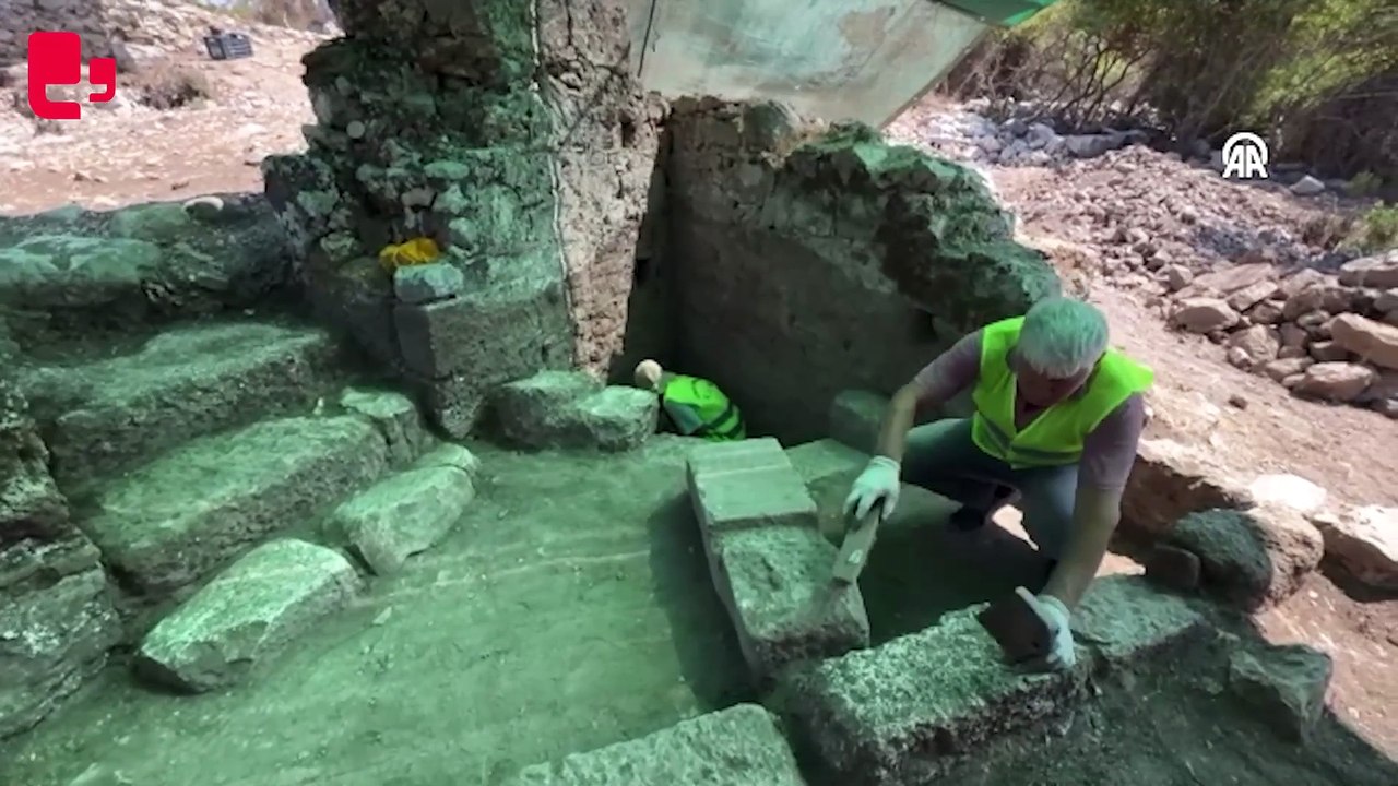 Kaunos Antik Kenti'ndeki kazılarda sarnıç ve sağlık sistemine ait kalıntılara rastlandı