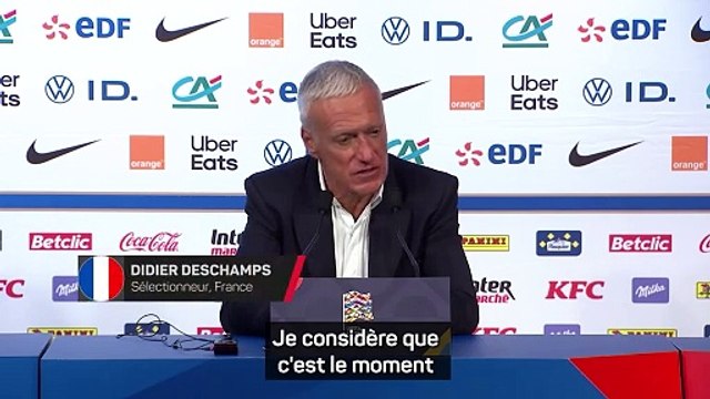 Deschamps après la défaite contre l'Italie : C'est ma responsabilité