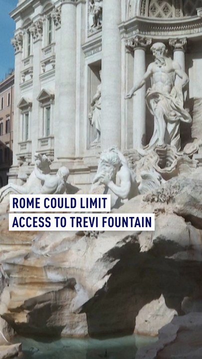 Rome could limit Trevi fountain access as it grapples with overtourism