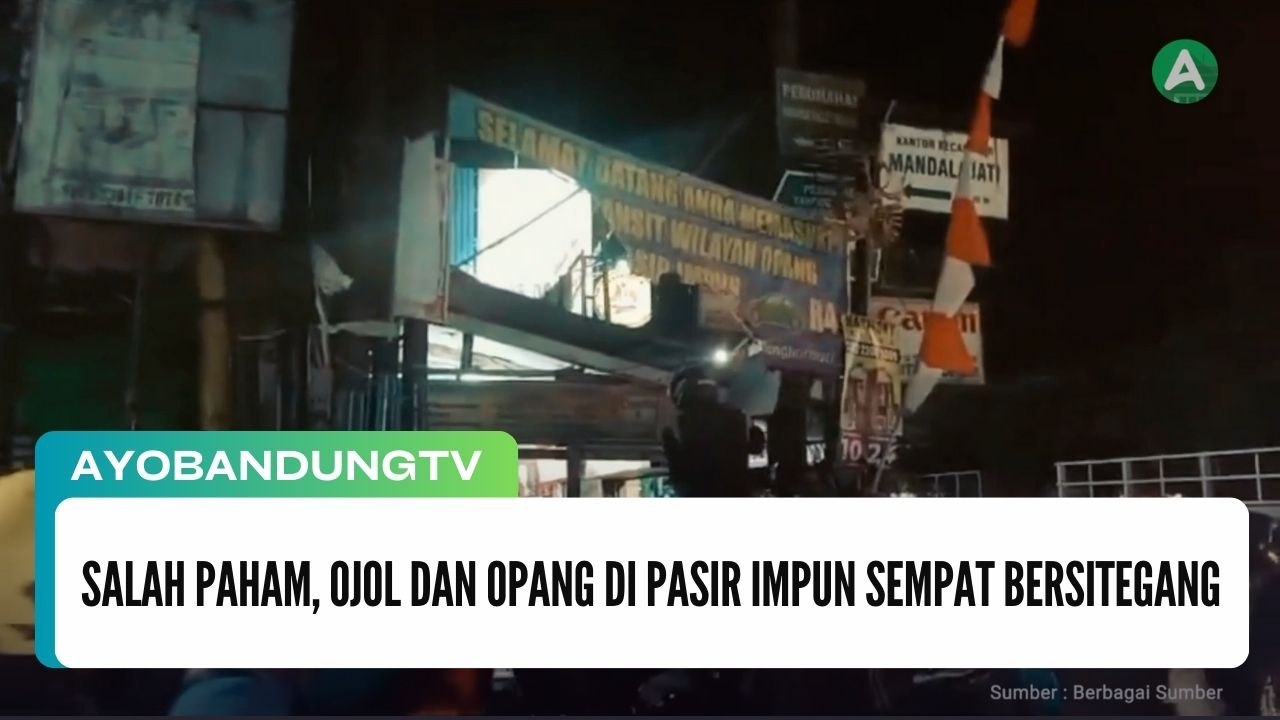 Salah Paham, Ojol dan Opang di Pasir Impun Sempat Bersitegang