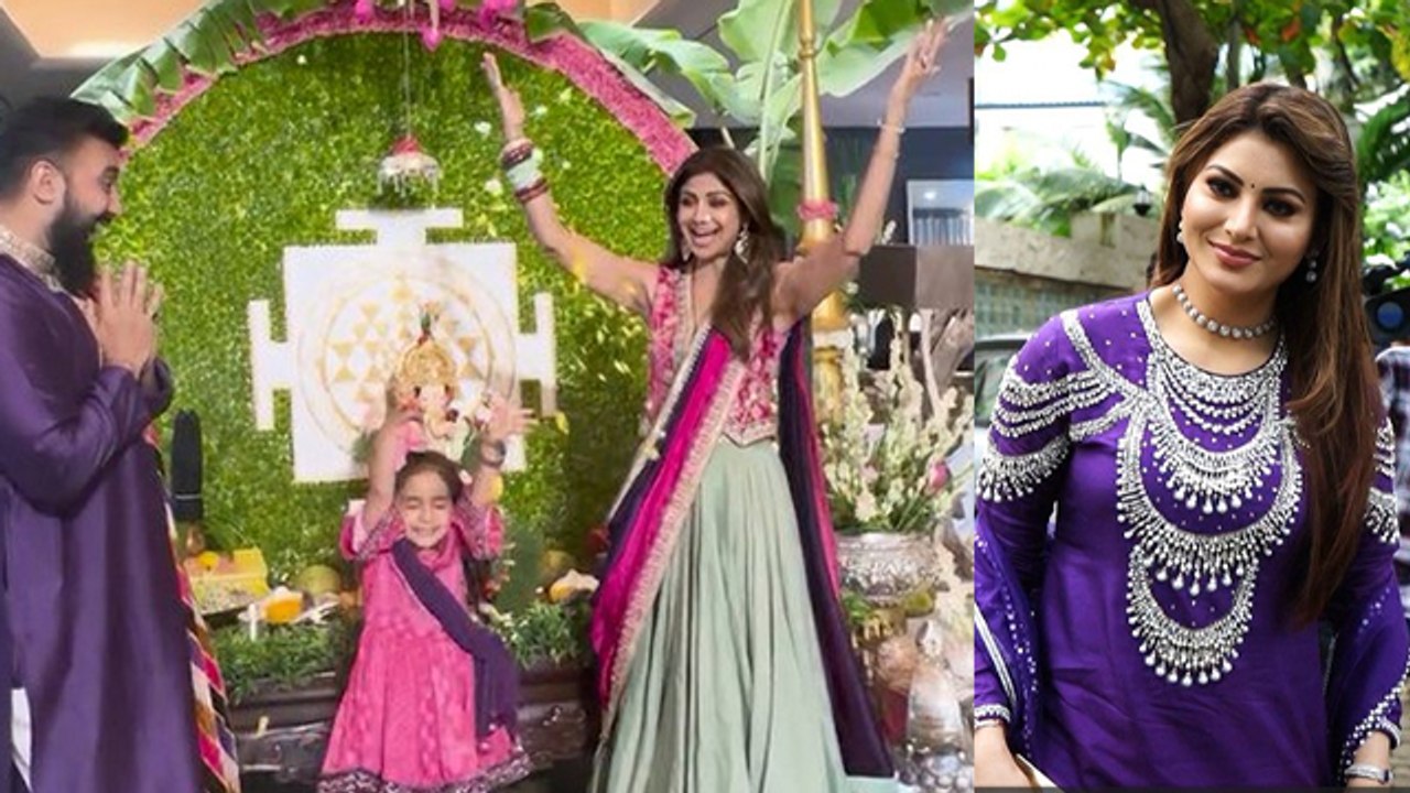 Ganesh Chaturthi Sthapana 2024: Shilpa Shetty Welcome Ganpati Bappa With Family, Celebs Inside Video