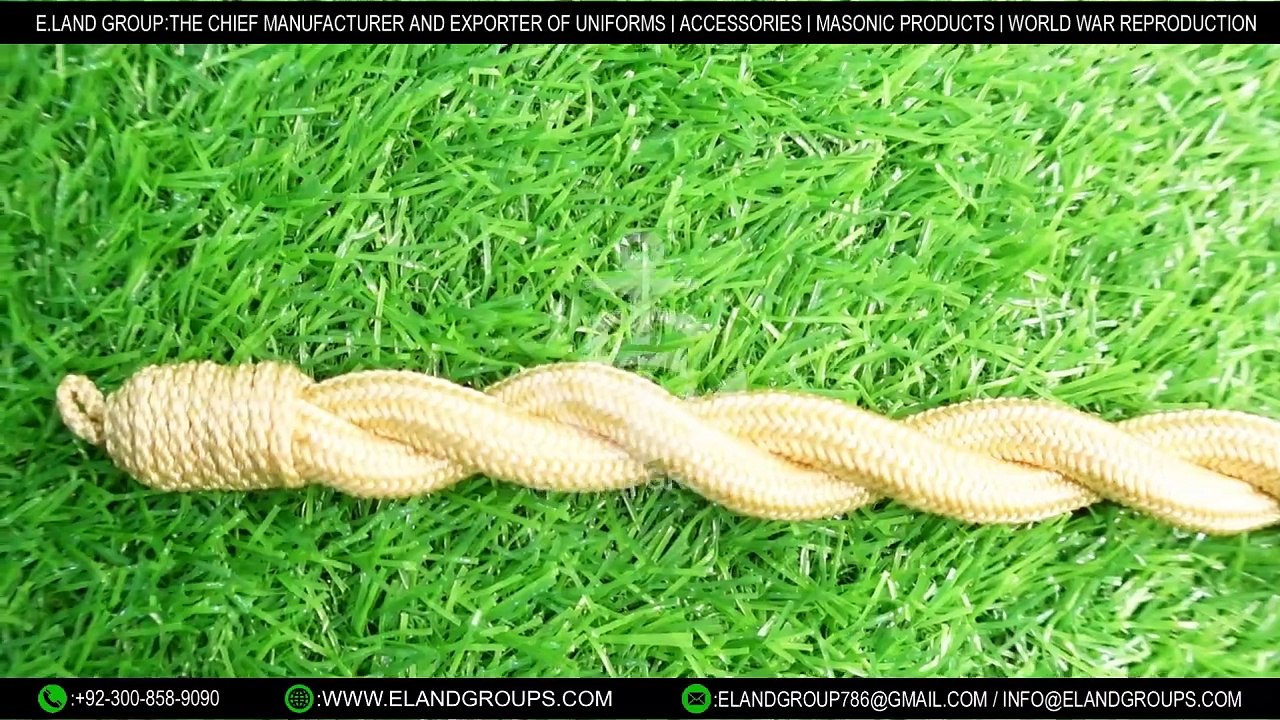 Military Officer Cap Cord Nylon