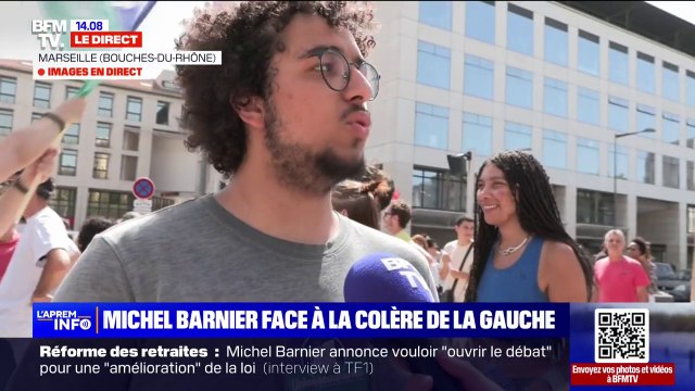 On est extrêmement inquiets de la rentrée : à Marseille, les étudiants mobilisés pour dénoncer la nomination de Michel Barnier
