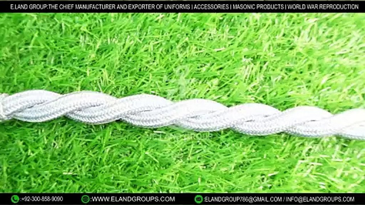 Military Officer Cap Cord Sky Blue