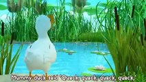 Five Little Ducks Nursery Rhyme Learn Colors with LooLoo Kids