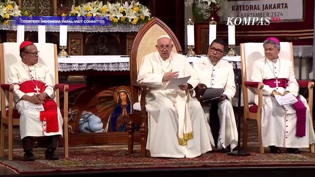 Deretan Sambutan Paus Fransiskus Selama Kunjungan di Indonesia - PARASOT