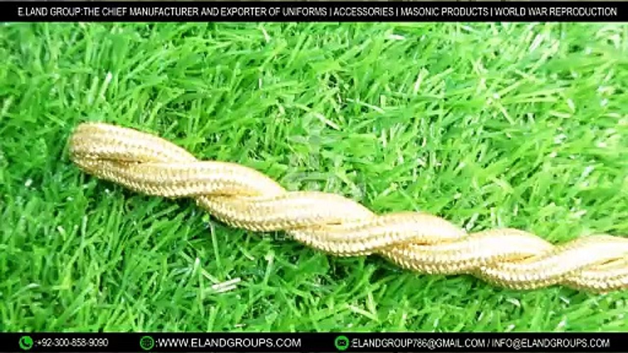 Military Cap Cord Gold