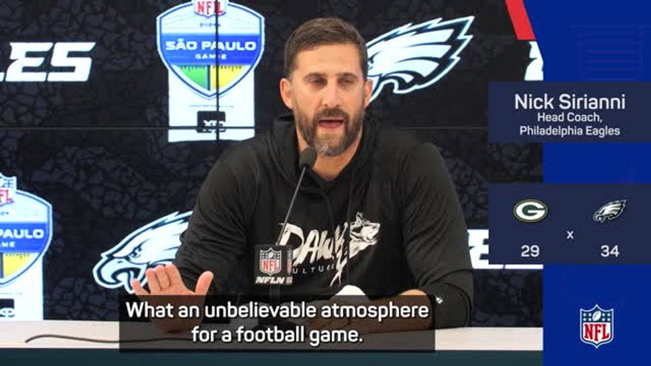 Sirianni thanks Brazil after Eagles beat Packers