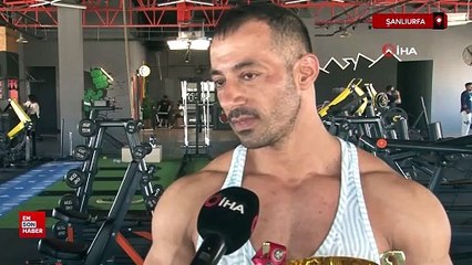 Şanlıurfalı dönerci Erdal Akbaş, Türkiye Vücut Geliştirme şampiyonu oldu