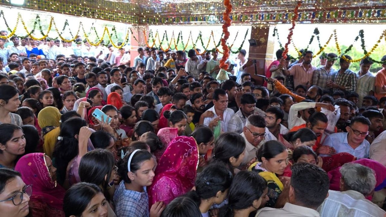 चूंधी गणेश के दर्शनार्थ उमड़ा श्रद्धा का सैलाब