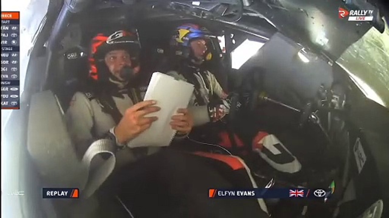 WRC 2024 Greece SS11 Evans Crash Roll