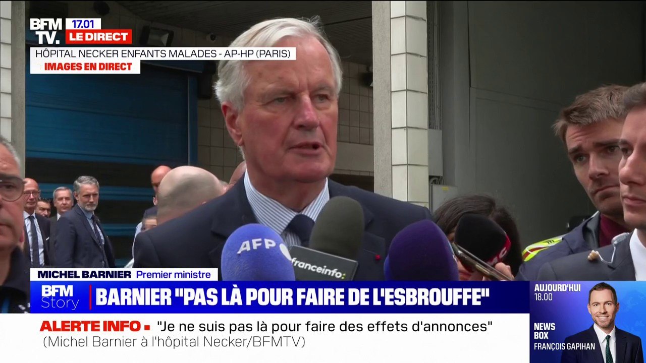 Michel Barnier: "Je ne suis pas là pour raconter des histoires aux gens, (...) sans faire de miracle, on peut faire des progrès"