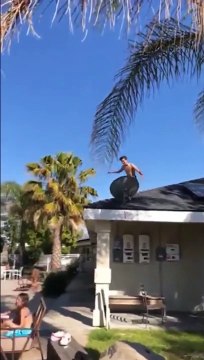 Un plongeon raté bien douloureux