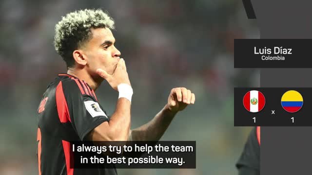 Luis Diaz 'very happy' to contribute to Colombia again