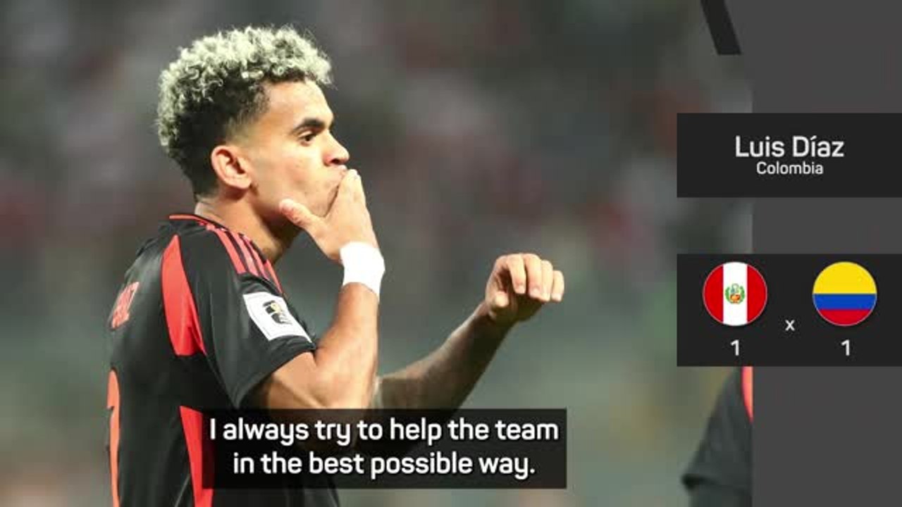 Luis Diaz 'very happy' to contribute to Colombia again