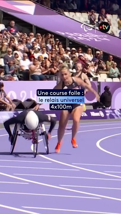 La course la plus spectaculaire des jeux Paralympiques : relais universel 4x100m
