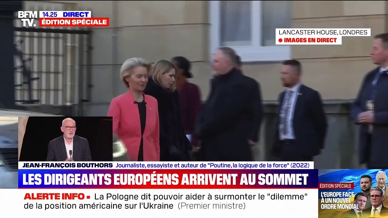 Sommet de Londres: la présidente de la Commission européenne Ursula von der Leyen arrive à Lancaster House