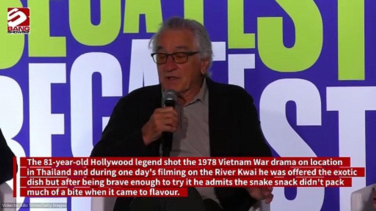 Robert De Niro reveals strange exotic meat he ate during shoot of The Deer Hunter
