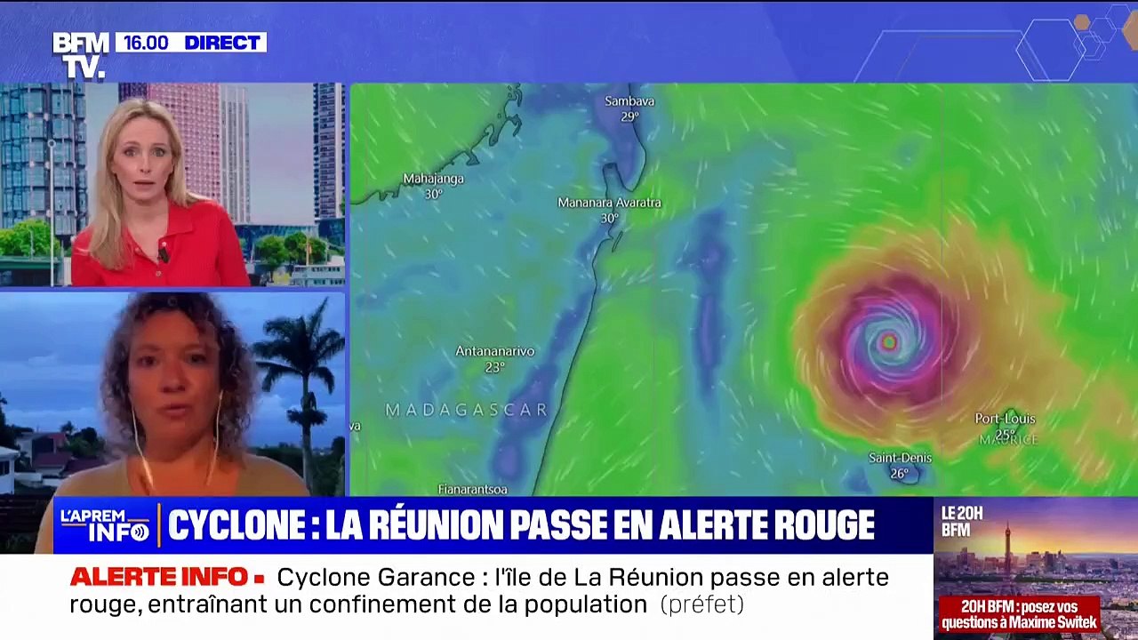 Cyclone Garance: La Réunion passe en alerte rouge, la population doit se confiner
