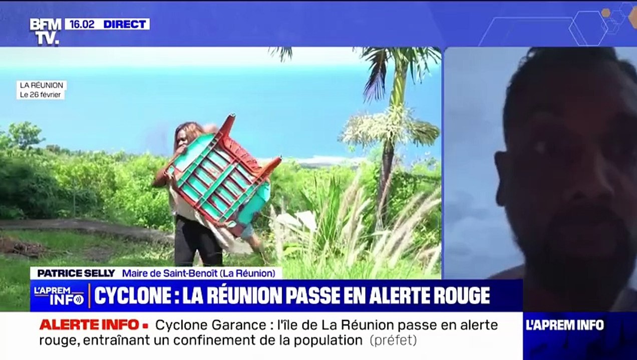 Cyclone Garance: "Il faut absolument respecter l'interdiction de circuler", demande Patrice Selly, maire de Saint-Benoit à La Réunion