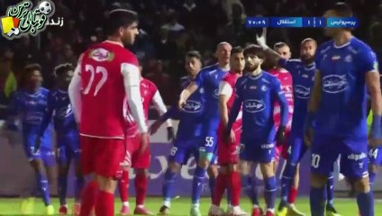 گل سوم بازی پرسپولیس و استقلال