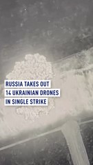 Russia takes out 14 Ukrainian drones in single strike