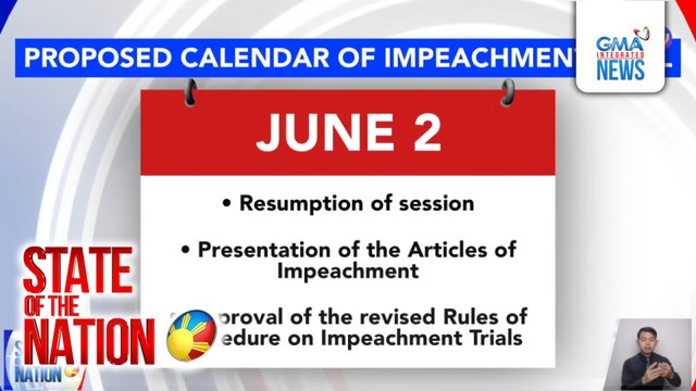 Senate President Chiz Escudero, naglatag na ng suggested timetable para sa impeachment trial kay Vice President Sara Duterte | SONA