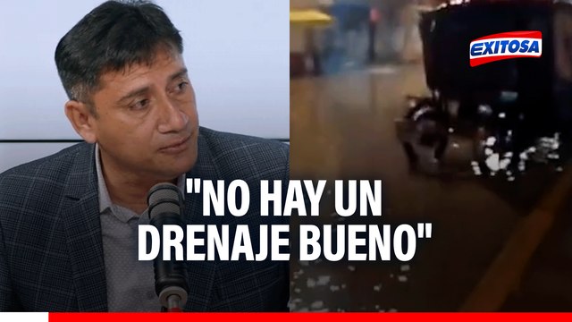 Alcalde de Ferreñafe cuestiona a gestiones anteriores por construir pistas y veredas sin un buen drenaje pluvial