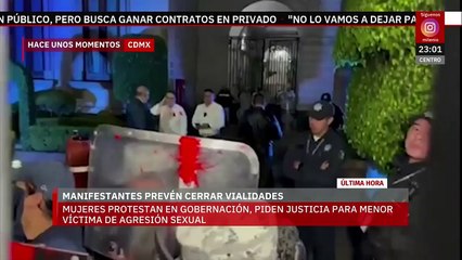 Protesta en la Secretaría de Gobernación por justicia en caso de abuso sexual a menor