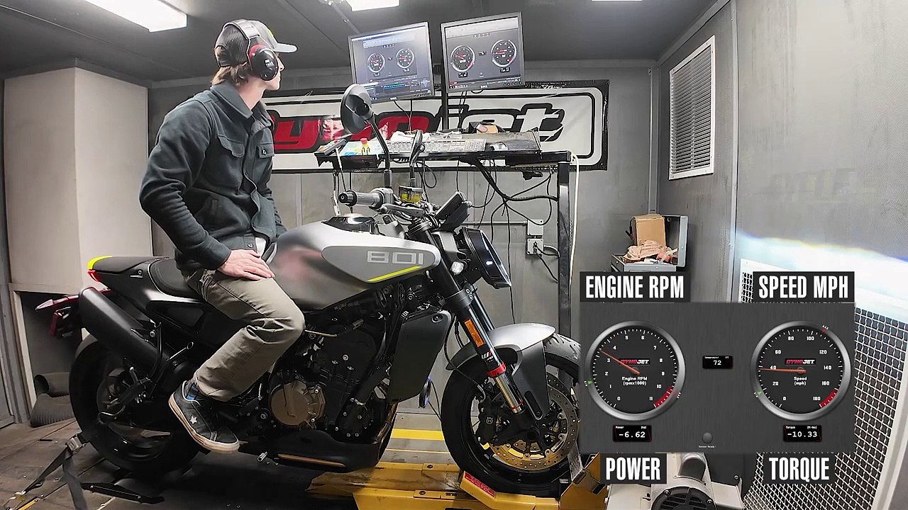 2025 Husqvarna Vitpilen 801 Dyno Test