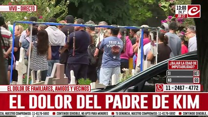 Dolor en el último adiós a Kim