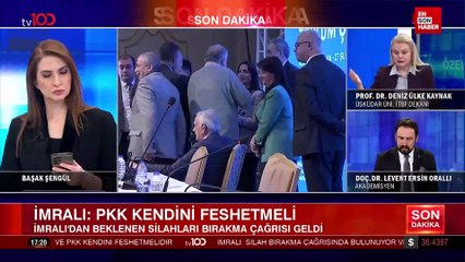Deniz Ülke Kaynak, tv100 özel yayınında İmralı'nın mesajını değerlendirdi