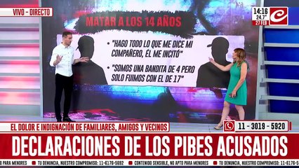 Declaraciones de los pibes acusados de matar a Kim
