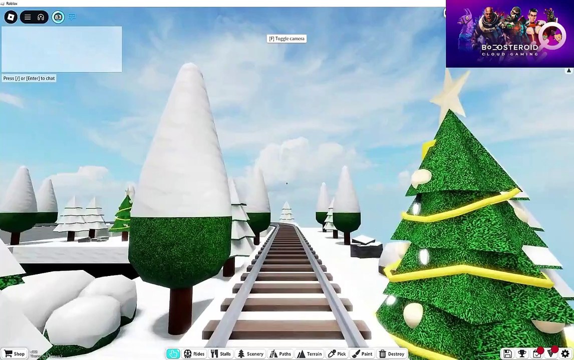 Roblox theme park tycoon 2 my awesome train ride #Boosteroid #Roblox rumble-1